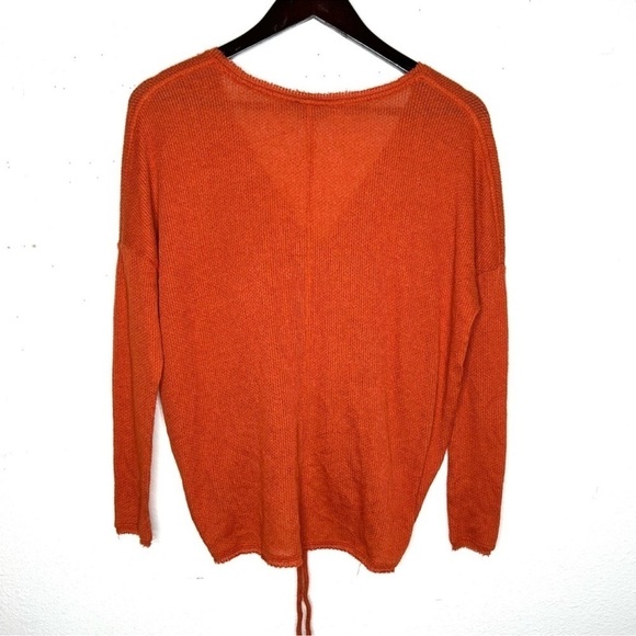 URBAN OUTFITTERS Out From Under Cinched Sweater Burnt Orange Rust Size Small - Picture 8 of 9